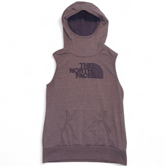 The North Face Tops - The North Face Avalon Half Dome Plum Purple Pullover Sleeveless Hoodie Vest Sz M